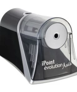 Westcott 15510 Ipoint Evolution Axis Pencil Sharpener, Ac-Powered, 4.25 X 7 X 4.75, Black/silver