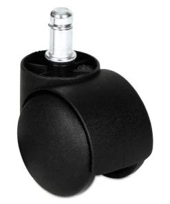 Alera ALECASTERHT1 1.5 In. B Stem Dual Wheel Hooded Casters - Black (5/Set)