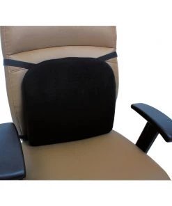 Alera ALECGC411 Cooling Gel Memory Foam 14.13 In. X 14.13 In. X 2.75 In. Backrest - Black