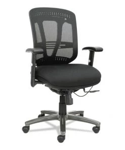 Alera ALEEN4217 Eon Series Multifunction Wire Mechanism, Mid-Back Mesh Chair, Black