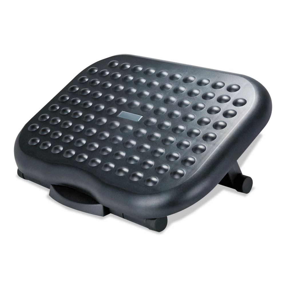 Alera ALEFS212 4.5 In. - 6.75 In X 13.75 In. X 17.75 In. Relaxing Adjustable Footrest - Black - Image 2