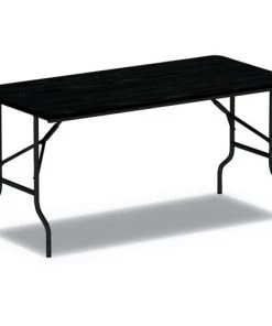 Alera ALEFT726030BK Wood 59-7/8 In. X 29-7/8 In. X 29-1/8 In. Folding Table - Black