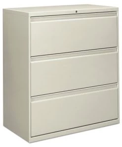 Alera 17635 3-Drawer Lateral 36 In. X 18 In. X 39.5 In. File Cabinet - Light Gray