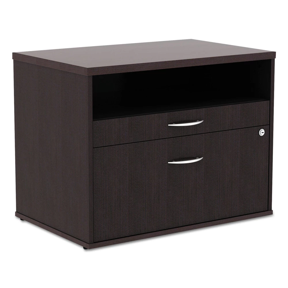 Alera ALELS583020ES Open Office Series Low 29.5 In. X 19.13 In. X 22.88 In. File Cabient Credenza - Espresso