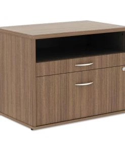 Alera ALELS583020WA Open Office Series Low 29.5 In. X19.13 In. X 22.88 In. File Cabinet Credenza - Walnut