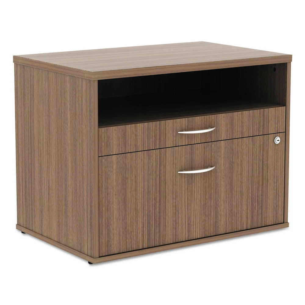 Alera ALELS583020WA Open Office Series Low 29.5 In. X19.13 In. X 22.88 In. File Cabinet Credenza - Walnut