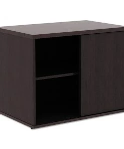 Alera ALELS593020ES Open Office 29-1/2 In. X 19-1/8 In. X 22-7/8 In. Low Storage Cabinet Credenza - Espresso