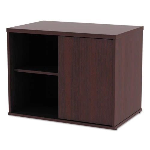 Alera ALELS593020MY Open Office Low Storage 29-1/2 In. X 19-1/8 In. X 22-7/8 In. Credenza Cabinet - Mahogany - Image 5