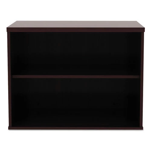 Alera ALELS593020MY Open Office Low Storage 29-1/2 In. X 19-1/8 In. X 22-7/8 In. Credenza Cabinet - Mahogany - Image 6