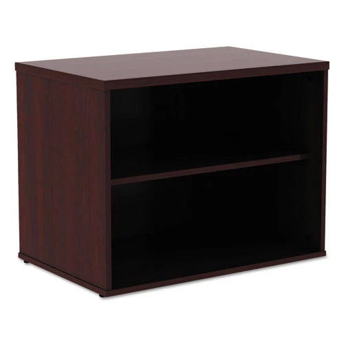 Alera ALELS593020MY Open Office Low Storage 29-1/2 In. X 19-1/8 In. X 22-7/8 In. Credenza Cabinet - Mahogany - Image 9