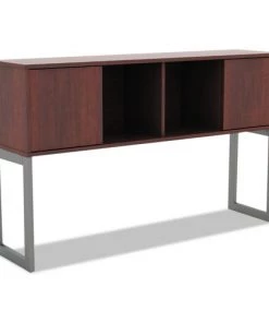 Alera ALELSHH60MC Open Office Desk Series 60 In. X 15 In. X 36.5 In. Hutch - Medium Cherry