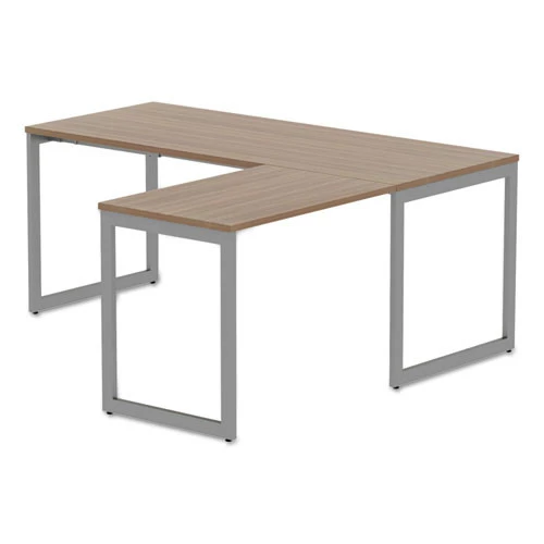 Alera ALELSRT24GR Open Office Series 23-3/8 In. X 28-1/2 In. Fully Adjustable O-Leg Return Base - Image 9