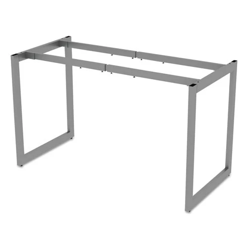 Alera ALELSTB24GR Open Office Desk Series Adjustable O-Leg 24 In. Desk Base - Silver - Image 4