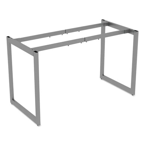 Alera ALELSTB24GR Open Office Desk Series Adjustable O-Leg 24 In. Desk Base - Silver - Image 6