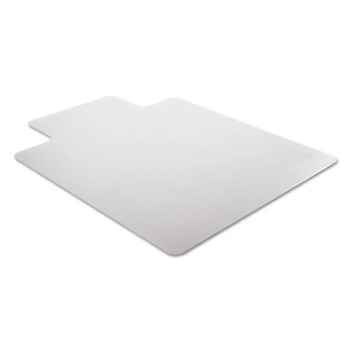 Alera CM1J232ALEPL Occasional Use 45 In. X 53 In. Wide Lip Studded Chair Mat For Flat Pile Carpet - Clear
