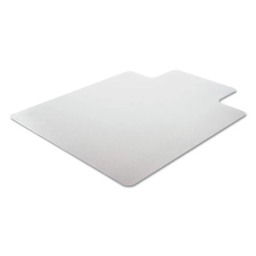 Alera CM1J232ALEPL Occasional Use 45 In. X 53 In. Wide Lip Studded Chair Mat For Flat Pile Carpet - Clear - Image 2