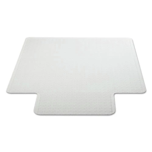 Alera CM1J232ALEPL Occasional Use 45 In. X 53 In. Wide Lip Studded Chair Mat For Flat Pile Carpet - Clear - Image 4
