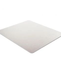 Alera CM1J442FALEPL Occasional Use Studded 60 In. X 46 In. Chair Mat For Flat Pile Carpet - Clear