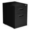 Alera ALEPABFBL Two-Drawer 14.96 In. X 19.29 In. X 21.65 In. Metal Pedestal File Cabinet - Black