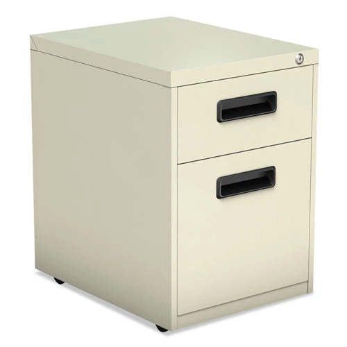 Alera ALEPABFPY Metal 2-Drawer 14.96 In. X 19.29 In. X 21.65 In. Pedestal File - Putty