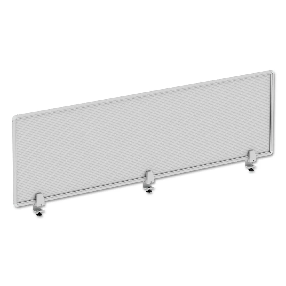 Alera ALEPP6518 65 In. X 18 In. Polycarbonate Privacy Panel - Silver - Image 2