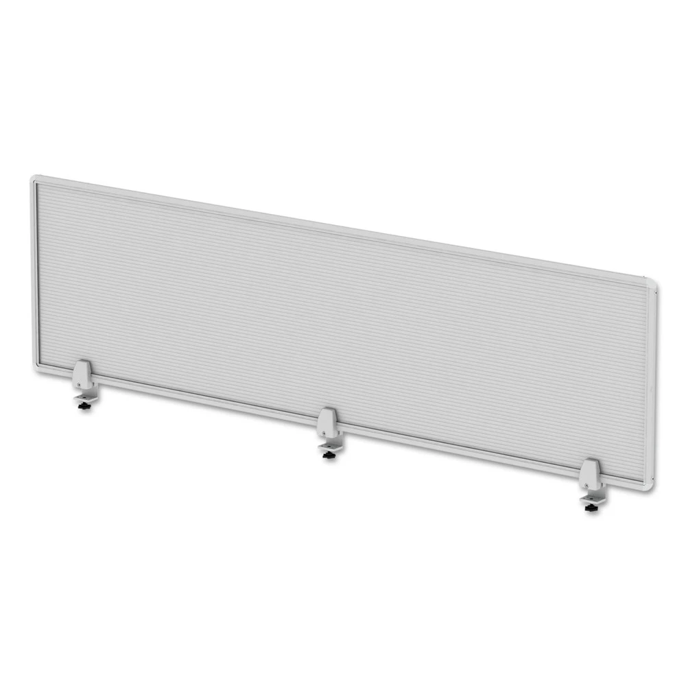 Alera ALEPP6518 65 In. X 18 In. Polycarbonate Privacy Panel - Silver - Image 3