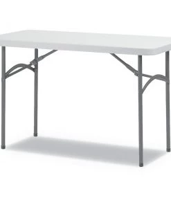 Alera ALEPT4824G Rectangular Plastic Folding Table - Gray