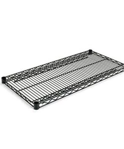 Alera ALESW583618BL Industrial Wire Shelving 36 In. X 18 In. Extra Wire Shelves - Black (2-Piece/Carton)