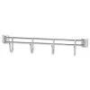 Alera ALESW59HB418SR 18 In. Deep 4-Hook Bars For Wire Shelving - Silver (2-Piece/Pack)