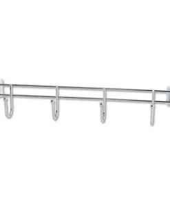 Alera ALESW59HB418SR 18 In. Deep 4-Hook Bars For Wire Shelving - Silver (2-Piece/Pack)
