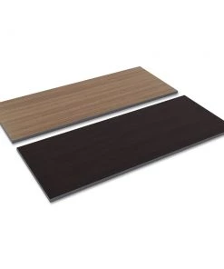 Alera ALETT6024EW Reversible 59-3/8 In. X 23-5/8 In. Rectangular Laminate Table Top - Espresso/Walnut