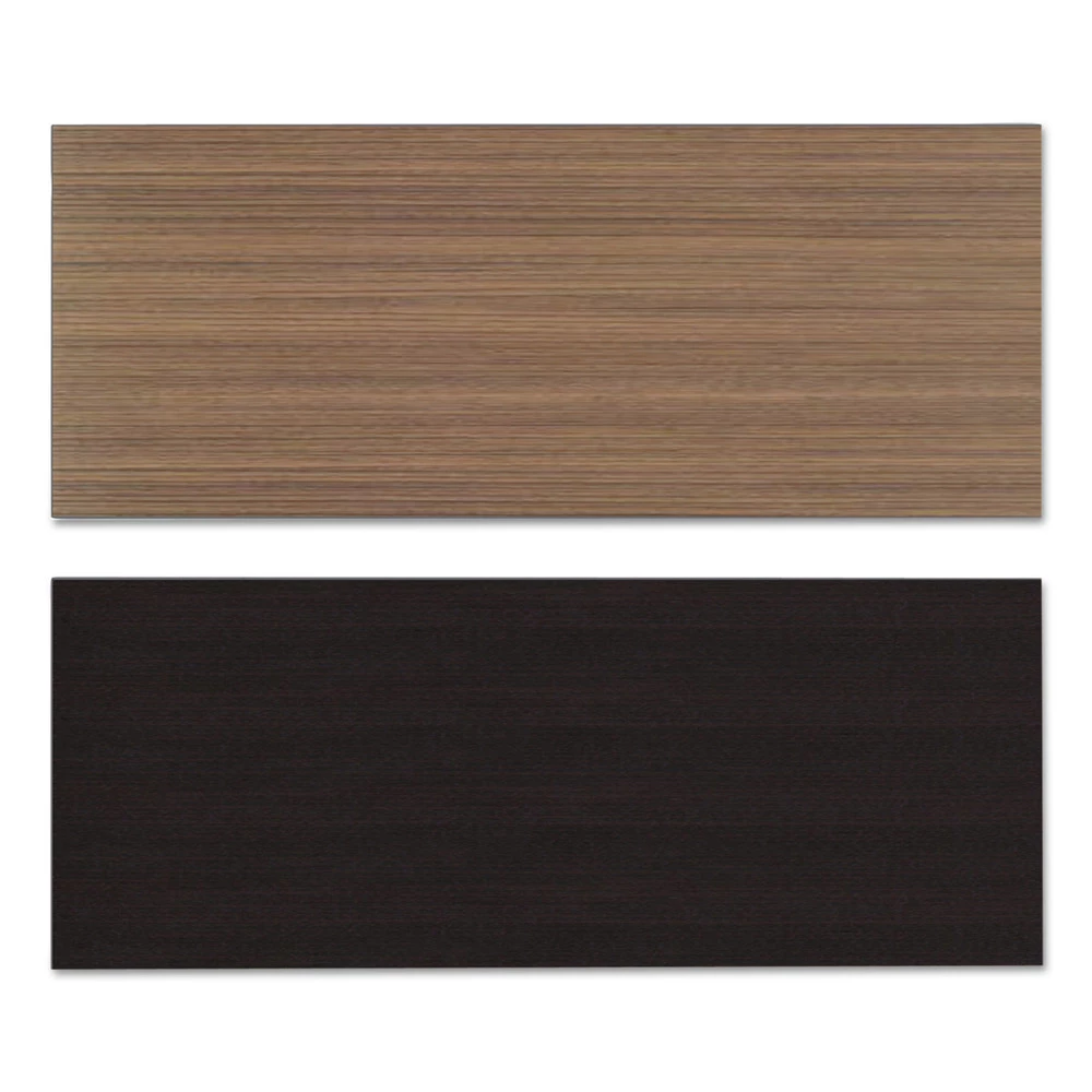 Alera ALETT6024EW Reversible 59-3/8 In. X 23-5/8 In. Rectangular Laminate Table Top - Espresso/Walnut - Image 2