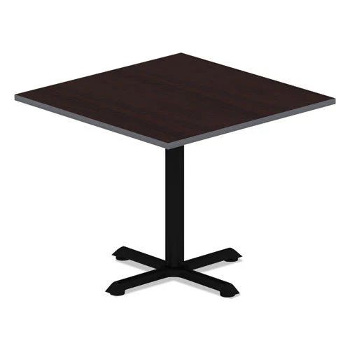 Alera ALETTSQ36EW Reversible 35-3/8 In. X 35-3/8 In. Square Laminate Table Top - Espresso/Walnut - Image 4