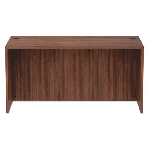 Alera ALEVA216030WA Valencia Series 59.13 In. X 29.5 In. X 29.63 In. Straight Front Desk Shell - Modern Walnut - Image 2