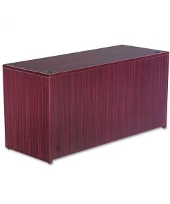 Alera ALEVA256024MY 59.13 In. X 23.63 In. X 29.5 In. Valencia Series Credenza Shell - Mahogany