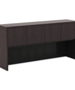 Alera ALEVA286615ES Valencia Series 64.75 In. X 15 In. X 35.38 In. Hutch With Doors - Espresso