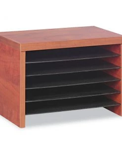 Alera ALEVA316012MC Valencia Series 15.75 In. X 9.88 In. X 10.88 In. Under Counter Organizer Shelf - Cherry