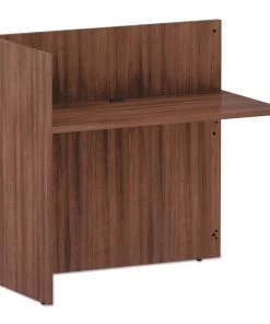 Alera VA324424WA Valencia Series 44-1/8 In. X 23-5/6 In. X 41-1/2 In. Reversible Reception Return - Modern Walnut