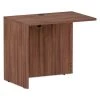 Alera VA353624WA Valencia Series 35 In. X 23-5/8 In. X 29-1/2 In. Reversible Return/Bridge Shell - Modern Walnut