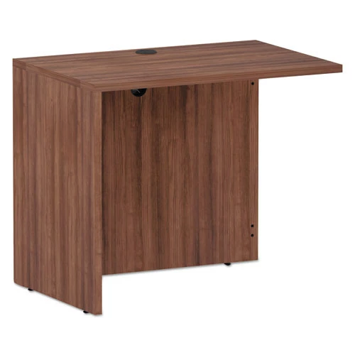 Alera VA353624WA Valencia Series 35 In. X 23-5/8 In. X 29-1/2 In. Reversible Return/Bridge Shell - Modern Walnut