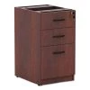 Alera ALEVA532822MC 15.63 In. X 20.5 In. X 28.5 In. Valencia Box/Box/File Full Pedestal - Medium Cherry