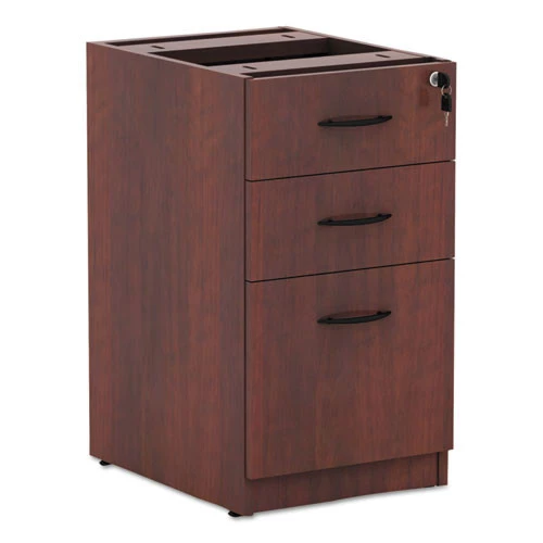 Alera ALEVA532822MC 15.63 In. X 20.5 In. X 28.5 In. Valencia Box/Box/File Full Pedestal - Medium Cherry