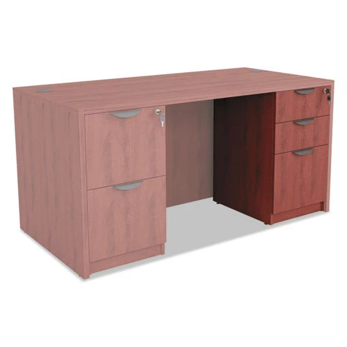 Alera ALEVA532822MC 15.63 In. X 20.5 In. X 28.5 In. Valencia Box/Box/File Full Pedestal - Medium Cherry - Image 4
