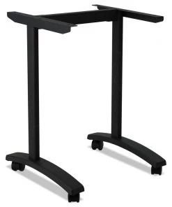 Alera ALEVA7443BK Valencia Series T-Leg Base 24-1/2 In. X 19-3/4 In. X 28-1/2 In. Training Table - Black (1-Kit)