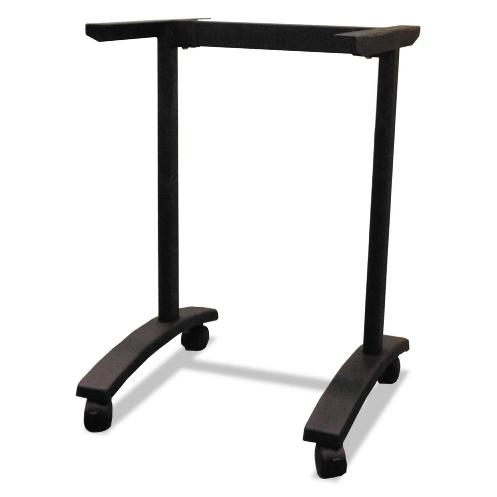 Alera ALEVA7443BK Valencia Series T-Leg Base 24-1/2 In. X 19-3/4 In. X 28-1/2 In. Training Table - Black (1-Kit) - Image 2