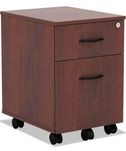 Alera ALEVABFMC Valencia Series Mobile B/f Pedestal, 15 7/8 X 19 1/8 X 22 7/8, Med. Cherry