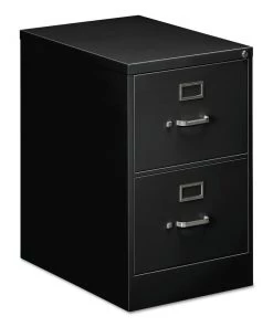 Alera 25423 18.25 In. X 25 In. X 29 In. 2-Drawer Economy Vertical Legal File Cabinet - Black