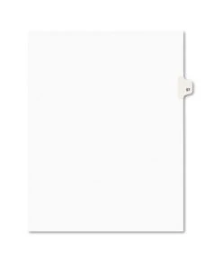 Avery 01057 11 In. X 8.5 In. 10-Tab 57 Tab Titles Preprinted Legal Exhibit Side Tab Avery Style Index Dividers - White (25-Piece/Pack)