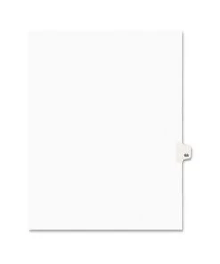 Avery 01066 10-Tab 11 In. X 8.5 In. Legal Exhibit Number 66 Side Tab Index Dividers - White (25-Piece/Pack)