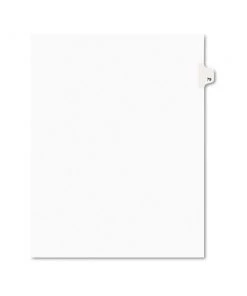 Avery 01079 Preprinted Legal Exhibit 11 In. X 8.5 In. Side Tab Index Dividers - White (25/Pack)